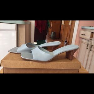 New with box leather mules size 7